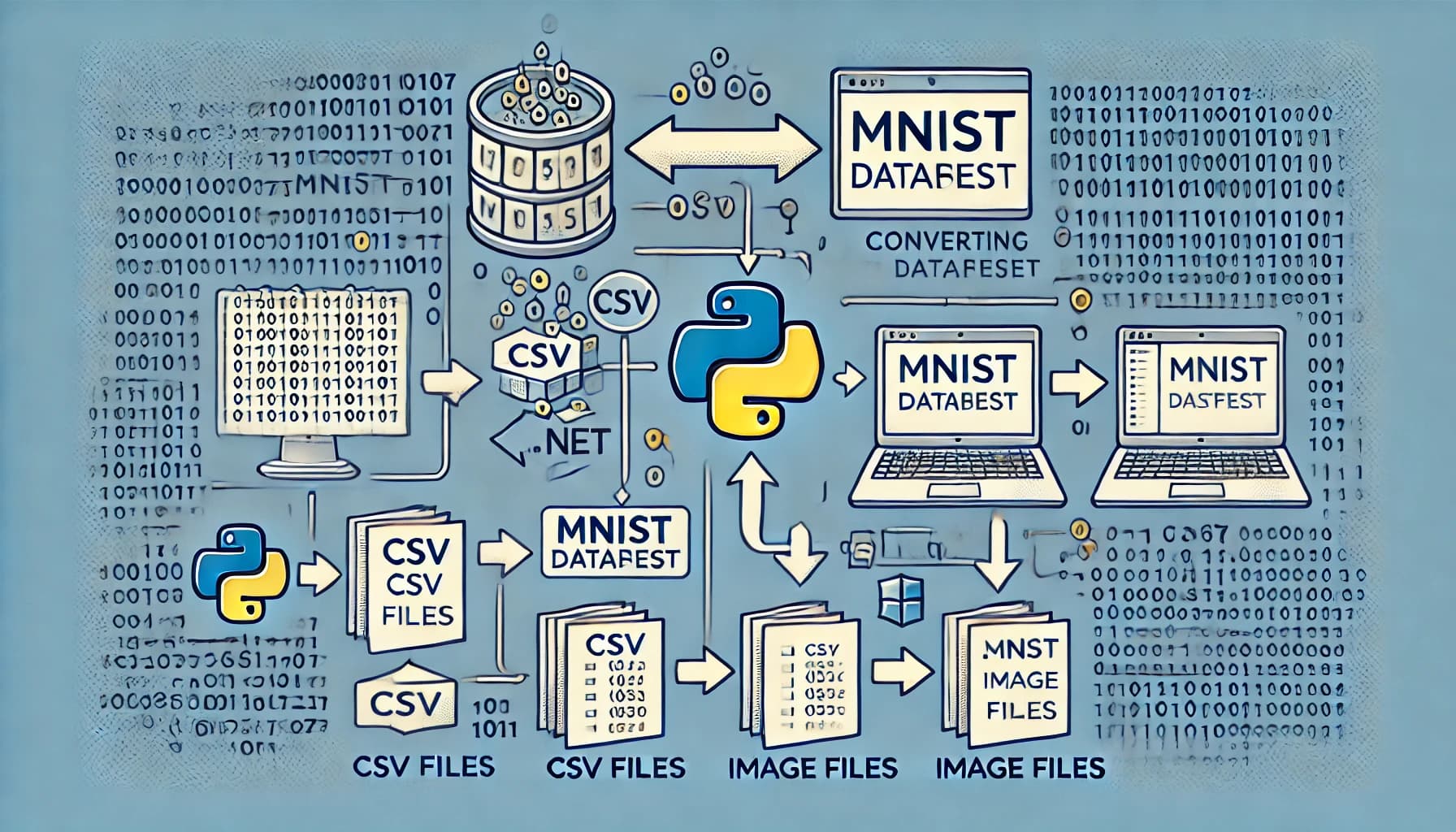 Converting MNIST Data to CSV or Individual Files