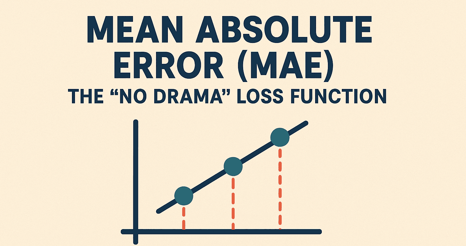 Mean Absolute Error (MAE): The "No Drama" Loss Function